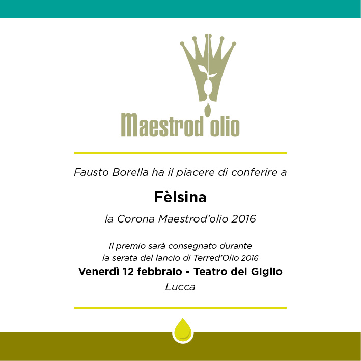 Corona Maestrod'olio 2016_Fèlsina